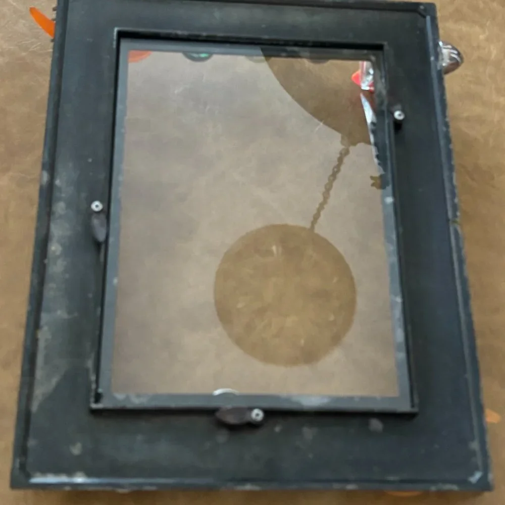 Picture Frame with Jewels and Kitchen Forks attached